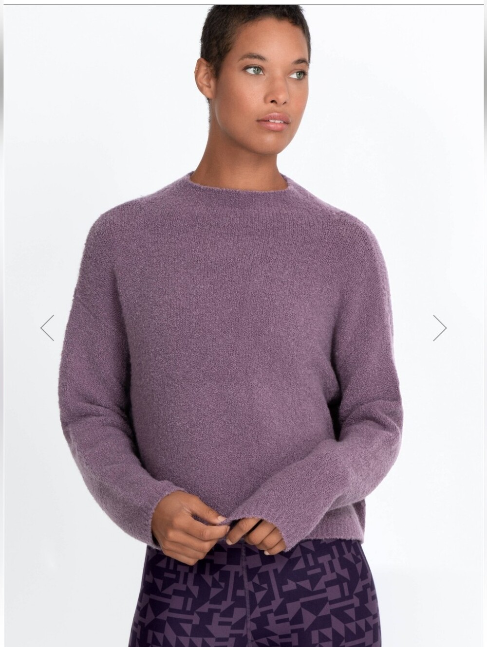 NWT‎ Johnny Was Calme Teddy Bear Crop Pullover
